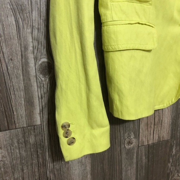 {J.Crew} Schoolboy Neon Yellow Blazer - Picture 2 of 5
